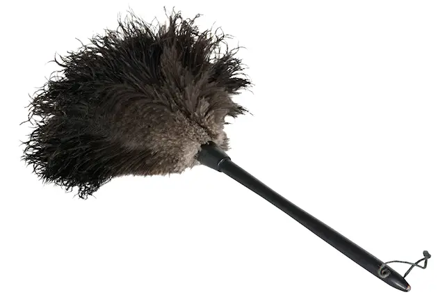 Strutsfjäder Dammvippa Lyx Svart