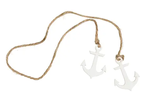 Hanging Decoration Anchor White