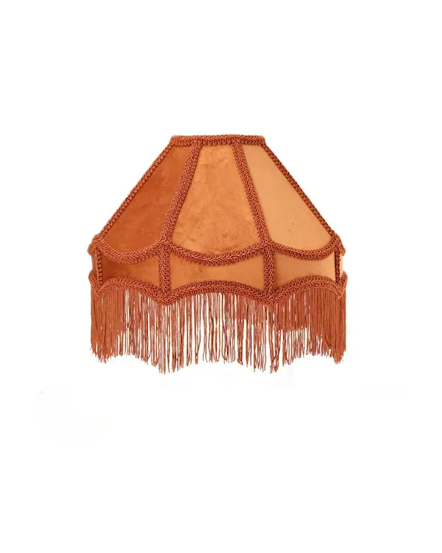 Lampshade Frans Velvet Rust