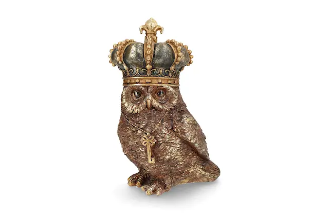 Koriste pöllö ja kruunu