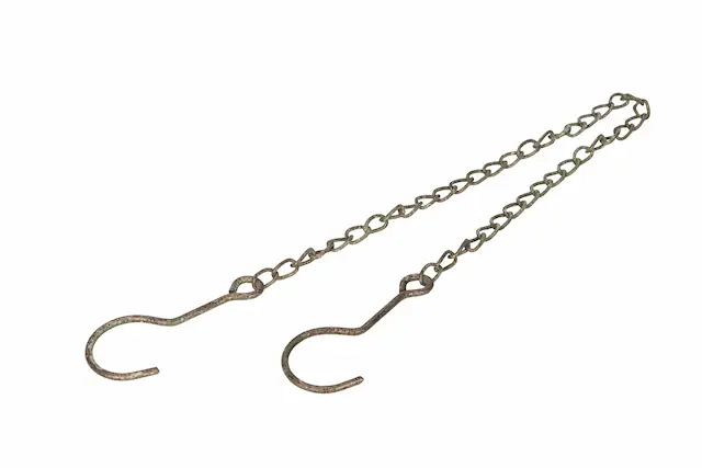 Kedja med Krokar Metall Grön