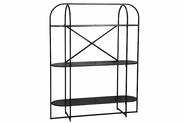 Hylla Emma Svart/Mässing