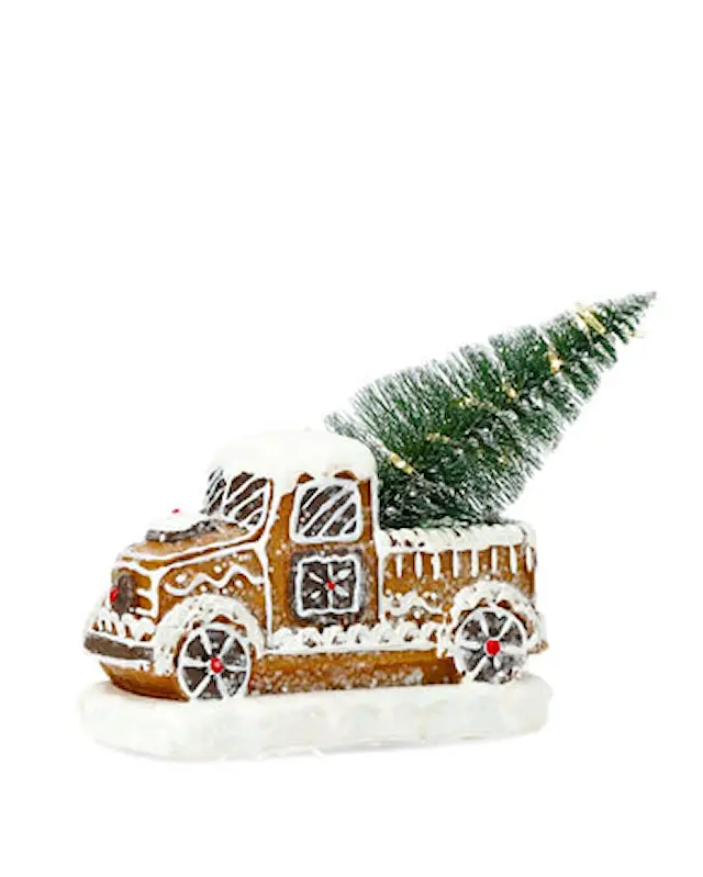 LED Lykta Pepparkakslastbil