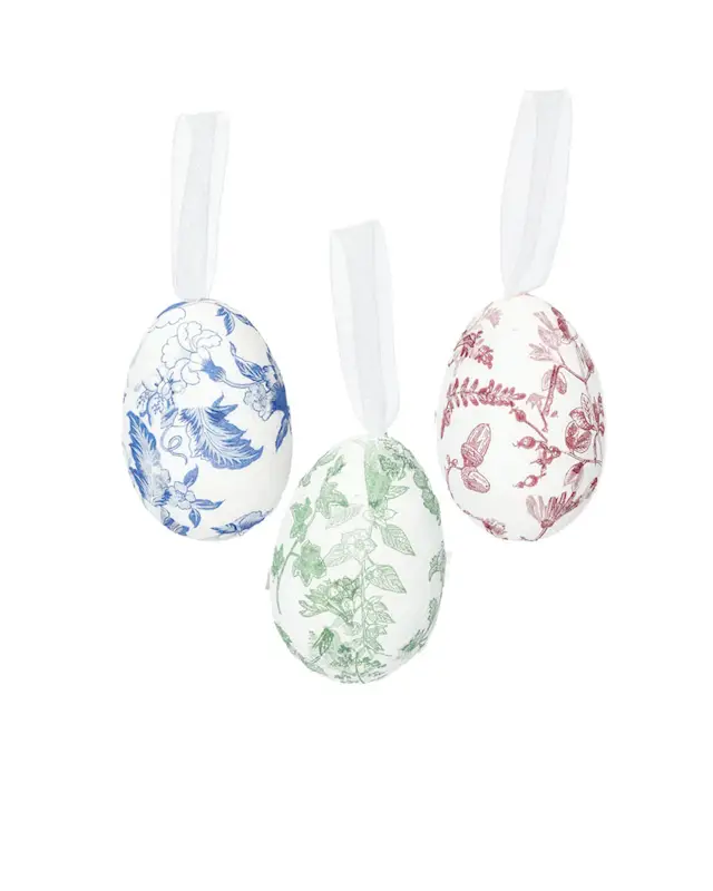 Hanging Decoration Eggs Floral Mix