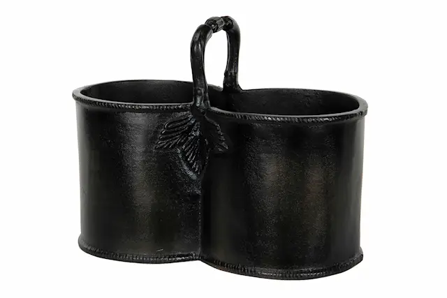 Wine Cooler Double Brown/Black