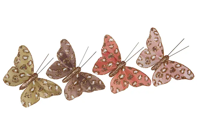 Nipistin perhonen glitter lajitelma