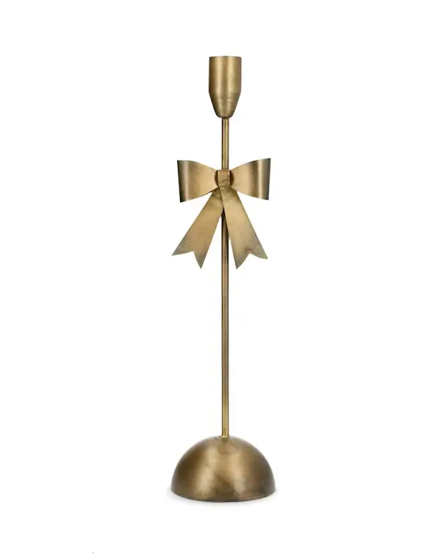 Ljusstake Rosett Mässing