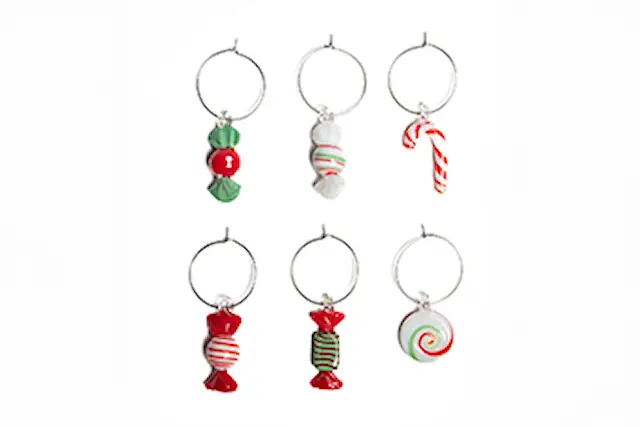 Cup Marker Candy Mix Glass 6 pcs