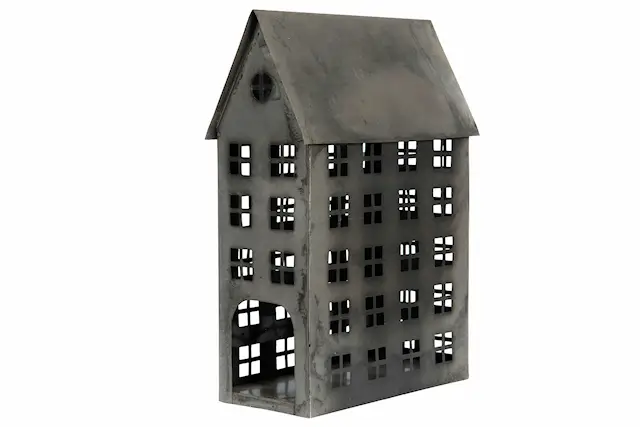 Huslykta Hus Metall Old Grey