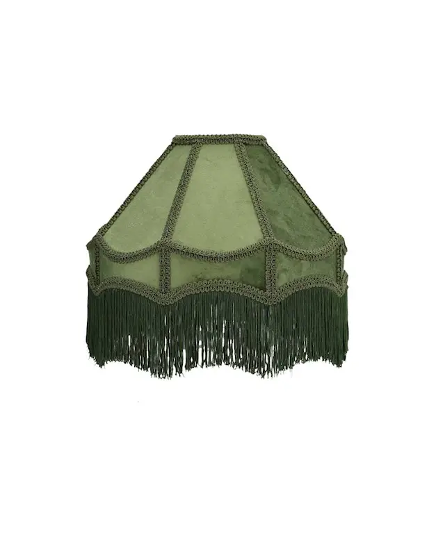 Lampshade Frans Velvet Green
