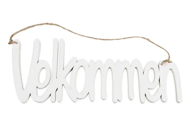 Velkommen Hanging White