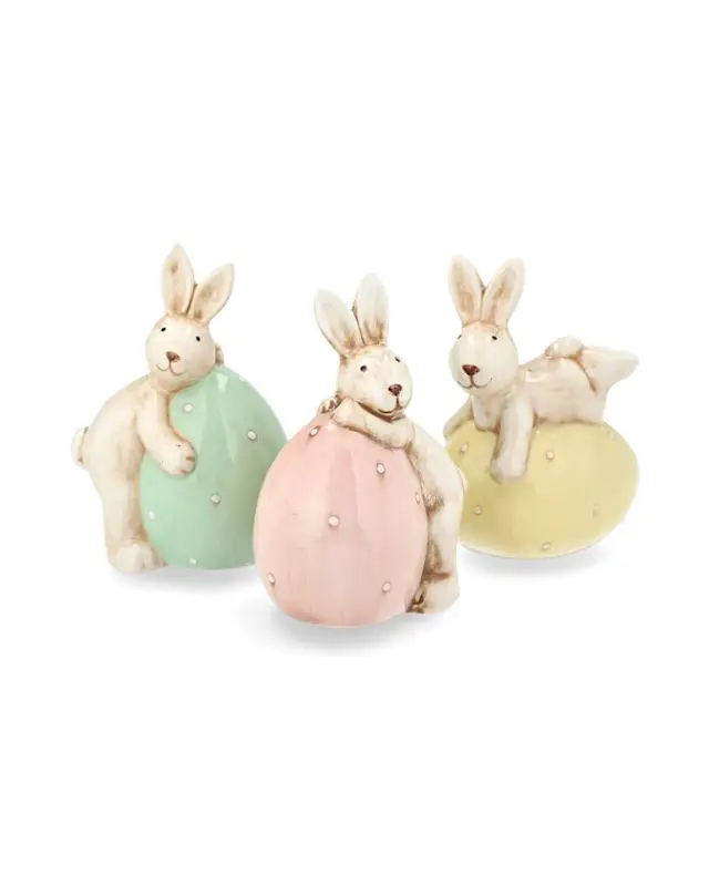 Decoration Rabbits with Eggs Mix