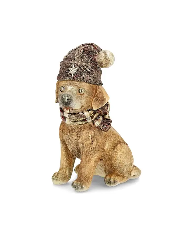 Dekoration Hund Med Luva