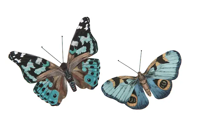 Clip Butterfly Blue Mix