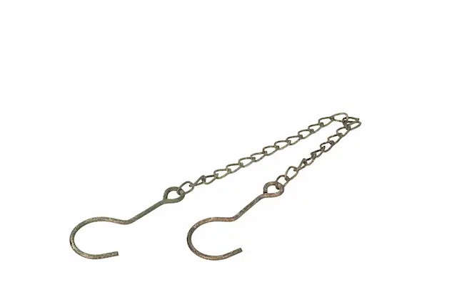 Kedja med Krokar Metall Grön