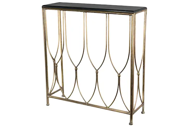 Sidobord Antik Mässing/Svart