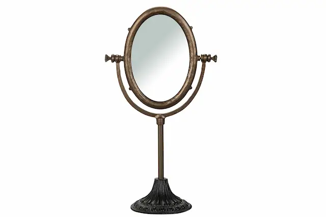 Mirror Bianca Black/Brass