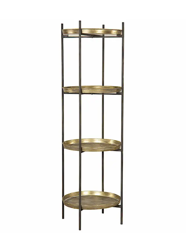 Hylla Brickor Mässing/Svart