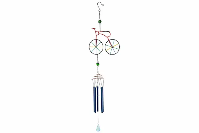 Trädgårdsdekoration Vindspel Cykel Färgglad