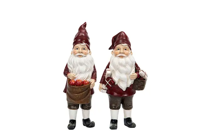 Dekoration Tomte Stående Äpple Mix