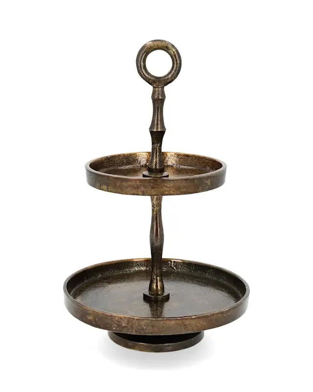 Våningsfat Elvin Bränd Mässing