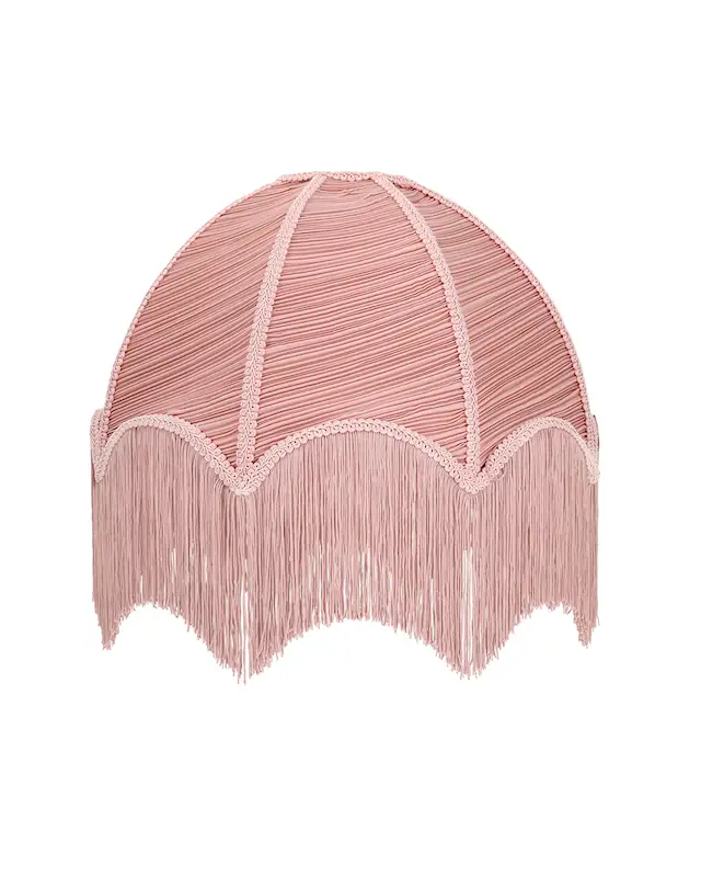 Lampshade Fringe Blush