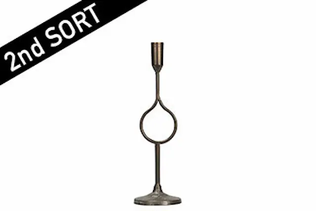 Sort 2 60186 Ljusstake Droppe Antik Mässing