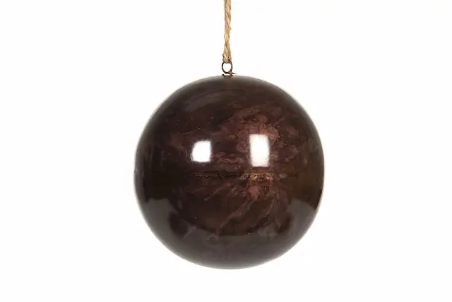 Hängande Dekoration Metallkula Brown Onyx