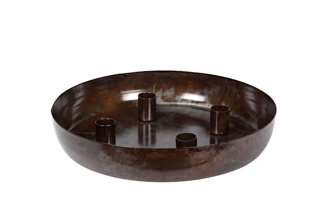 Ljusfat 4 Kronljus Brown Onyx