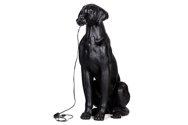Lamp Dog XL musta polyesteri