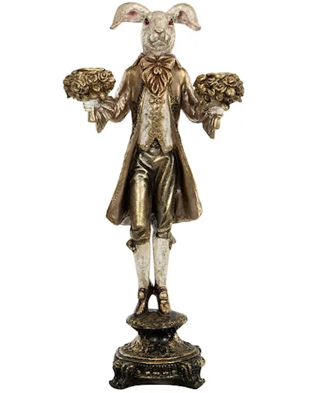 Ljusstake Kanin Guld