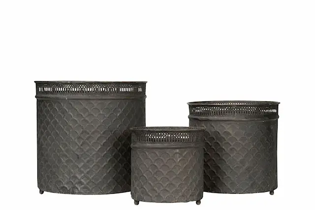 Outdoor Pot Mylla Round Metal