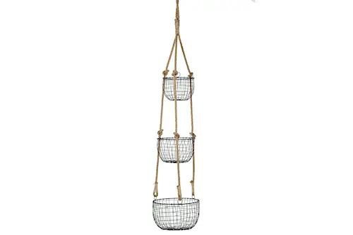 Hanging Baskets 3-set Black