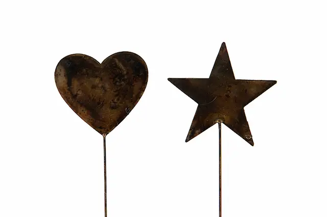 Stick Heart/Star Metal Mix