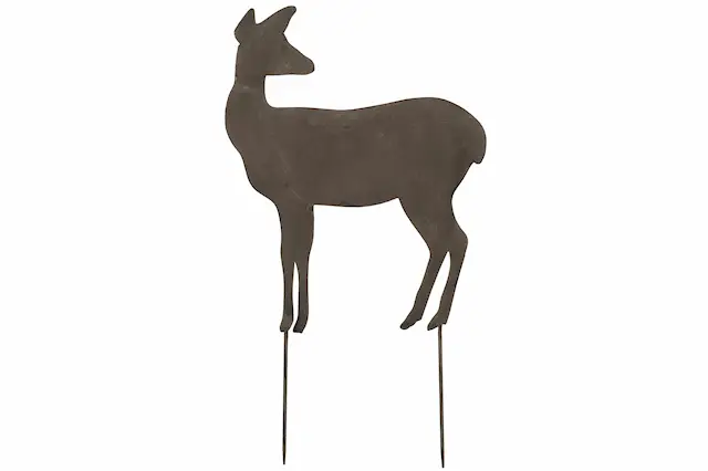Garden Stick Deer Side Metal