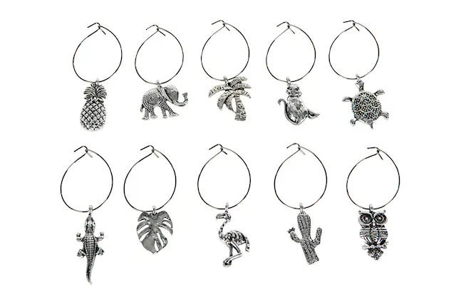 Cup Marker Animal Mix Silver