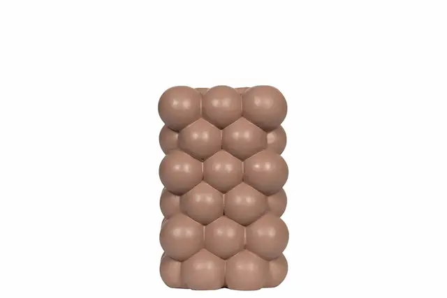 Ljushållare Bubbly Brunrosa Fyrkantig