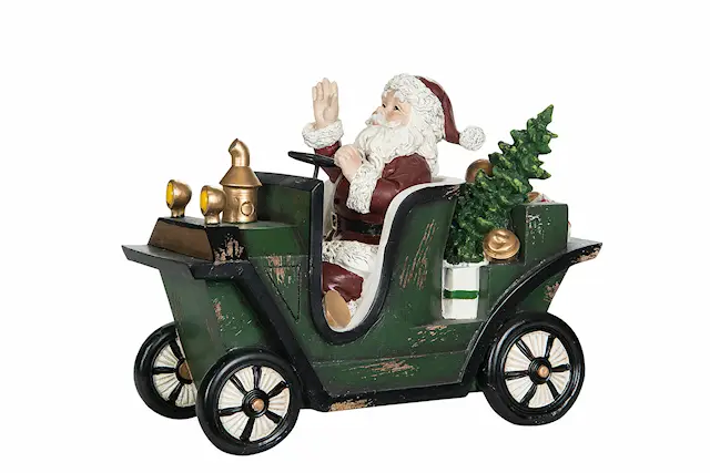 Dekoration Tomte Åker Bil