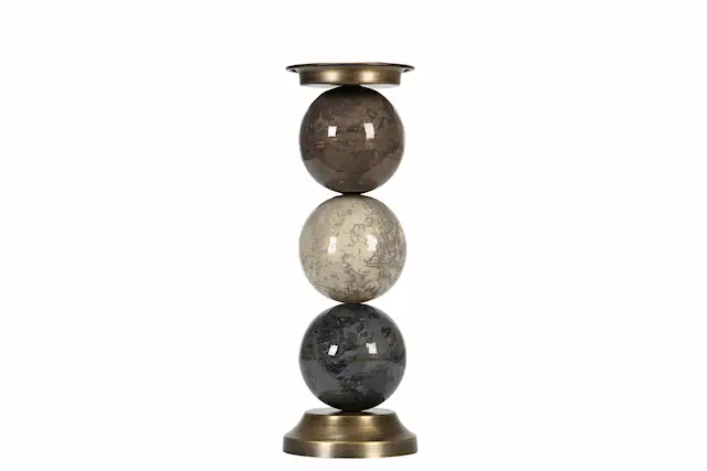 Ljusstake Blockljus Big Multi Stone