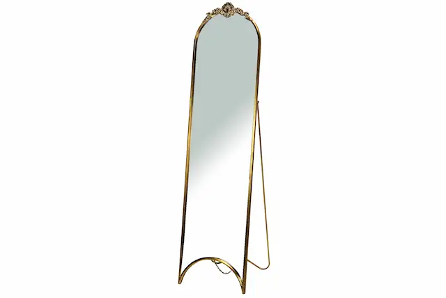 Mirror Standing Ornament Gold