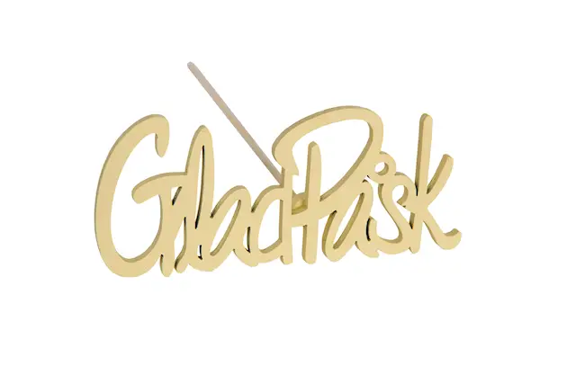 Stick Glad Påsk Gul