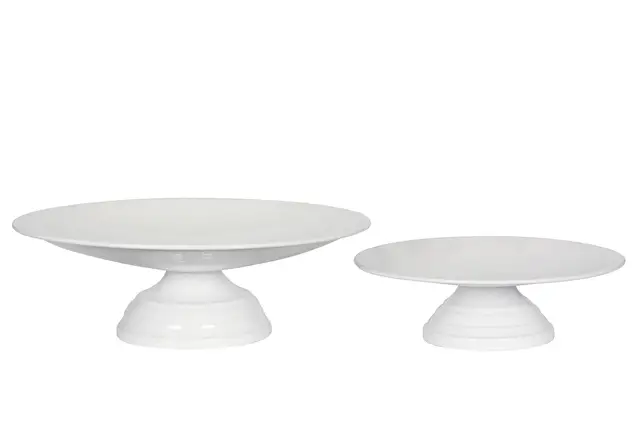 Plate On Stand Enamel Shell