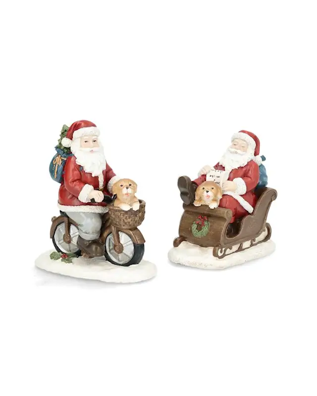 Dekoration Jultomte Cykel/Släde Mix