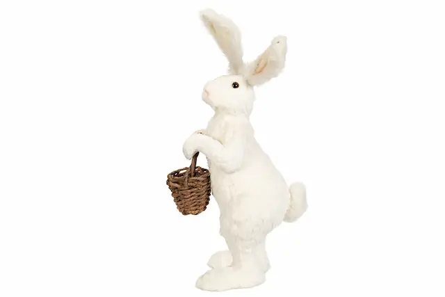 Floor Decoration Rabbit With Basket