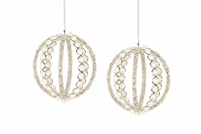 Joulupallo Angela Silver