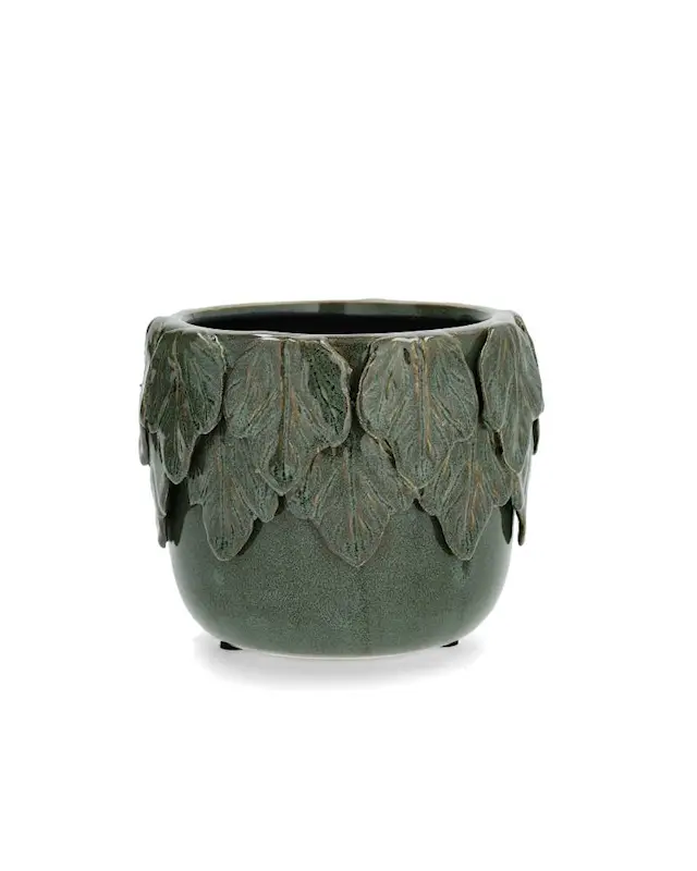 Pot Autumn Leaves Glaze