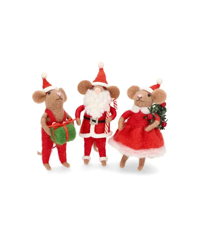Ulldjur Mus Tomte Hänge Mix