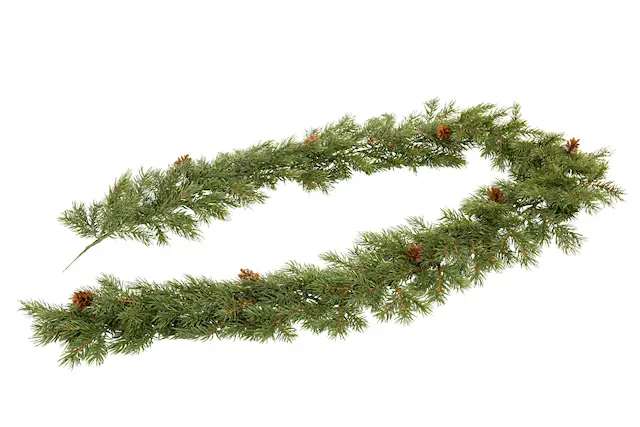 Garland Green Pinecones