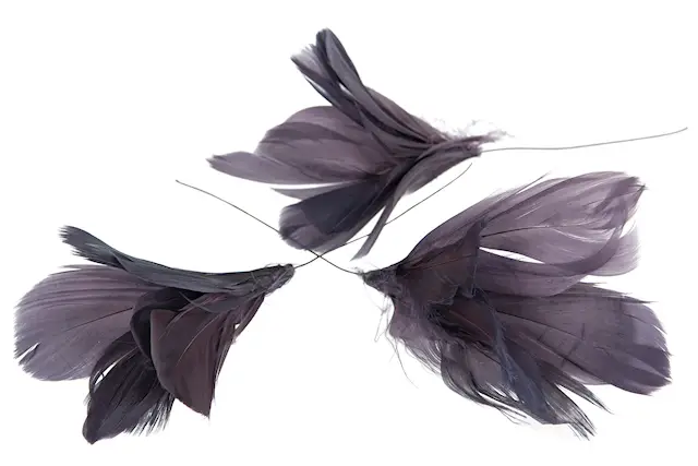 Fjäder Trådad Blom Lila