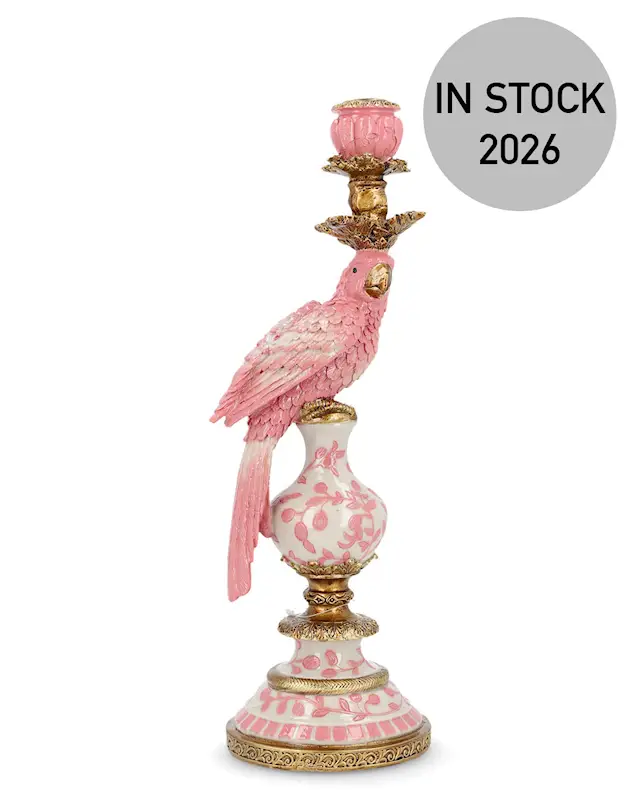 Kynttilänjalka Papukaija Pinkki